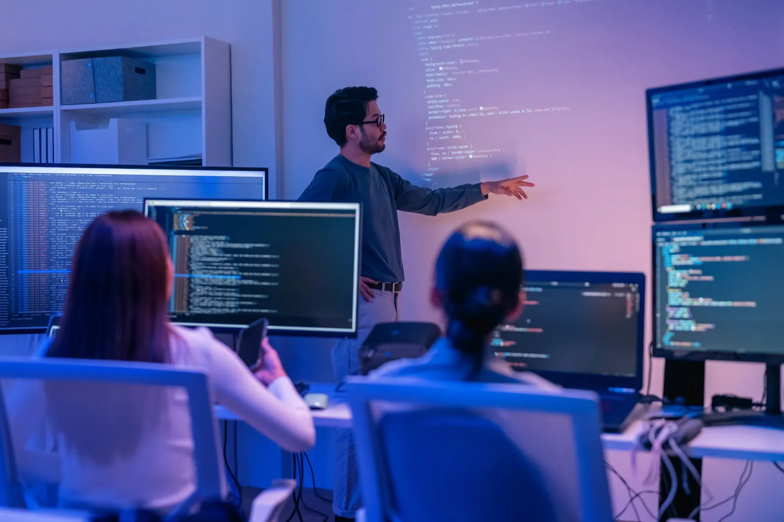 Engineers building digital systems